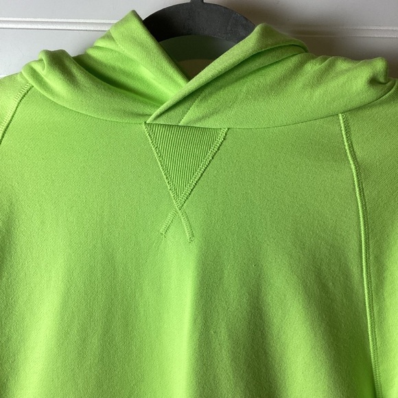 Athleta Moonrise Neon Green Open Back Pullover Hoodie Sweatshirt M - Picture 6 of 9